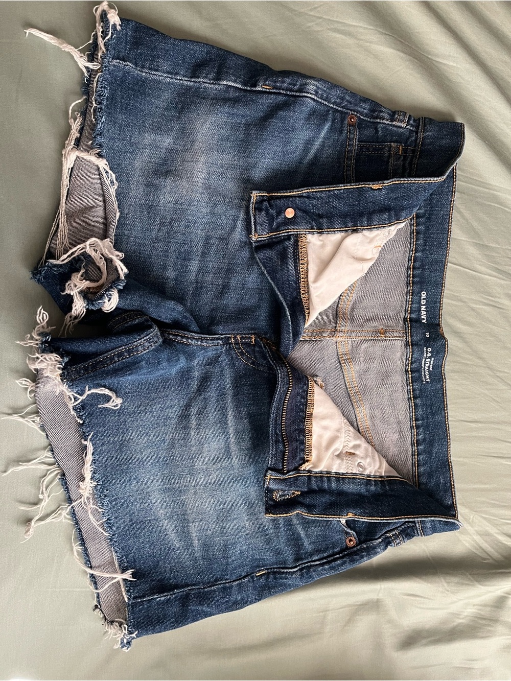 Old Navy Blue Denim High-Rise O.G. Straight Jeans